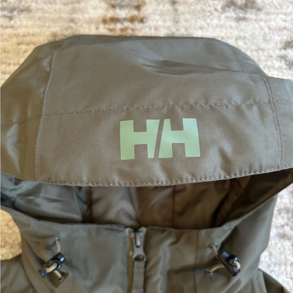 Helly Hansen Belfast Coat Olive Green Medium EUC - Picture 5 of 7